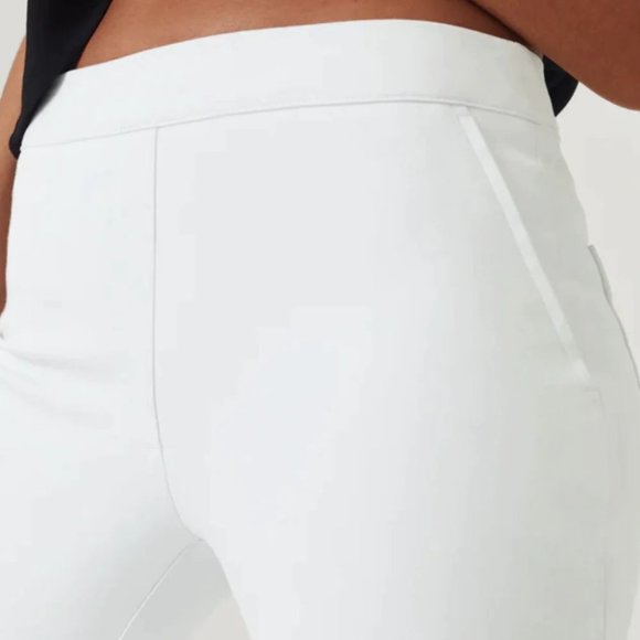 SPANX On-The-Go Kick Flare Pull-on PANTS Size XL Tall White Stretch NEW 20373T - Picture 4 of 13